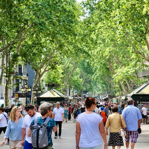 Amble along Las Rambla – it's a ten-minute drive