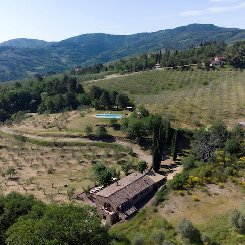 Stay somewhere off the beaten track, set amid postcard scenery in Tuscany