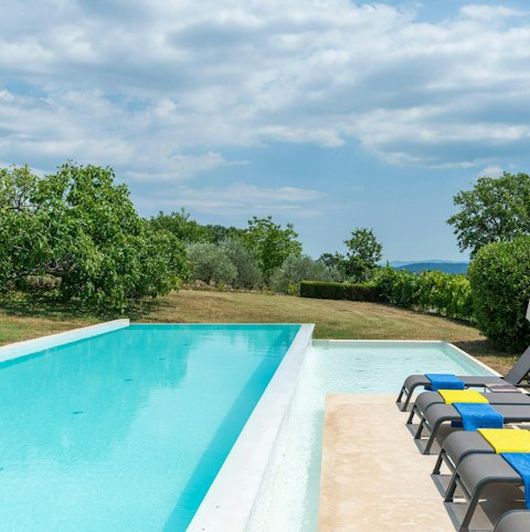 Cool off from the sun with a dip in the pool