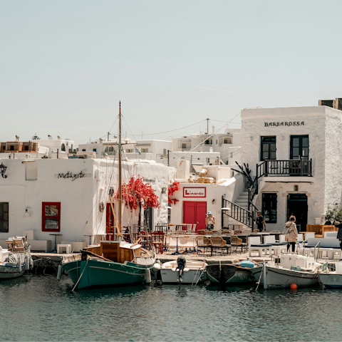 Stay a short drive from the tranquil town of Naousa