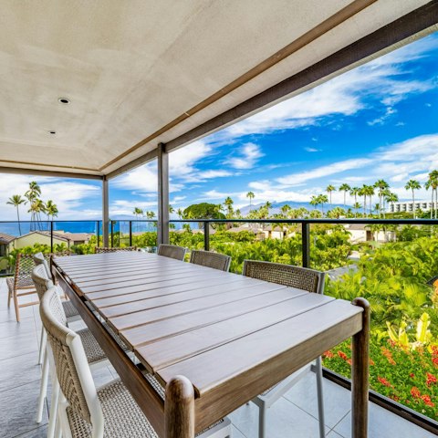 Dine on the balcony and admire ocean views