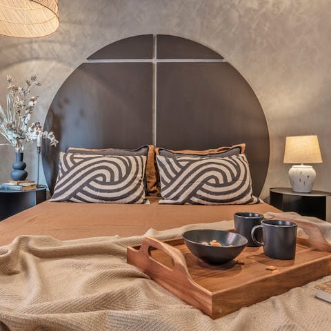 Wake up in a luxurious bed, rested and ready to enjoy another Madrid day