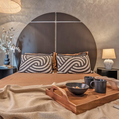 Wake up in a luxurious bed, rested and ready to enjoy another Madrid day