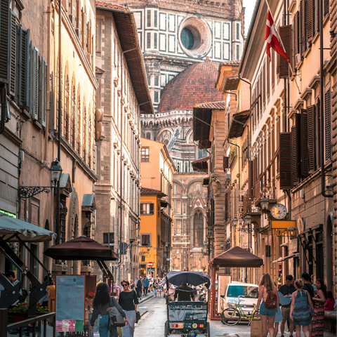 Wind your way through the historic streets to the Cathedral