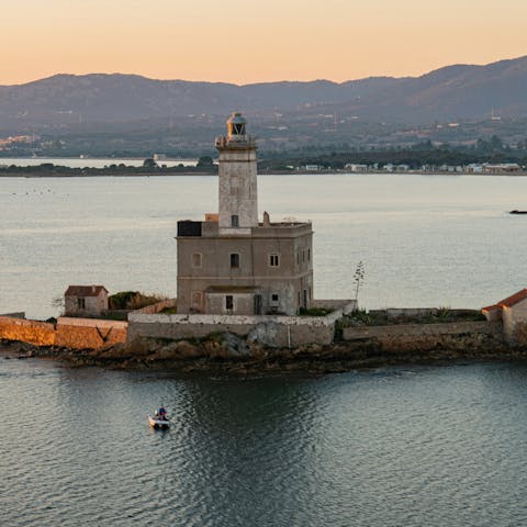 Watch the sunset over Olbia