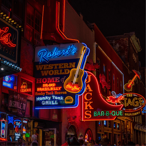 Don your cowboy boots for a night out in Music City