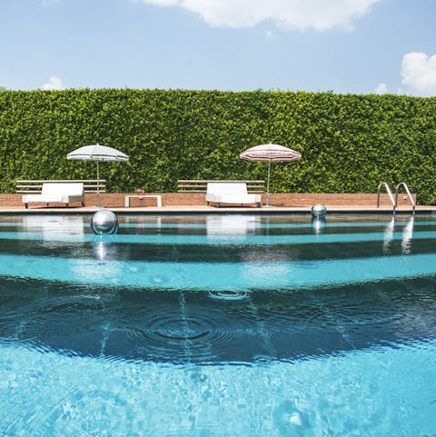 Cool down with a dip in the pool