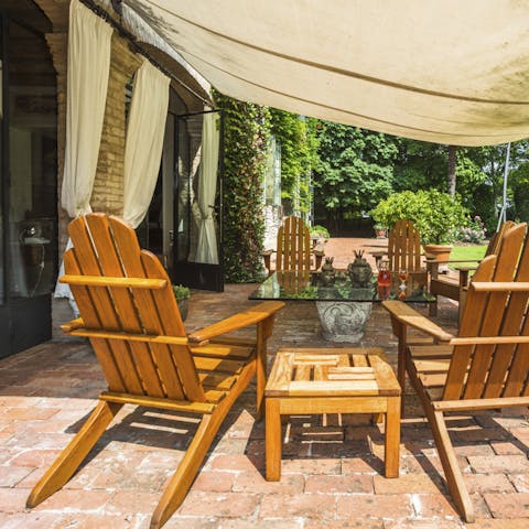 Have an aperitivo on the terrace
