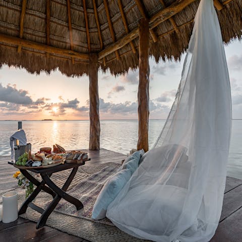 Fall in love with the sunset views across the ocean
