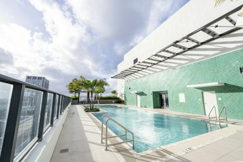 Enjoy a refreshing swim in the shared pool