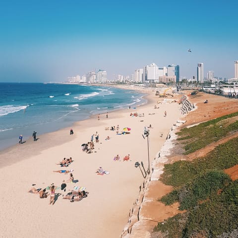 Experience the city's pristine urban beaches, just a short walk away