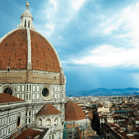 Start your sightseeing at the Duomo around the corner