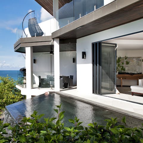 Take a dip in the infinity pool