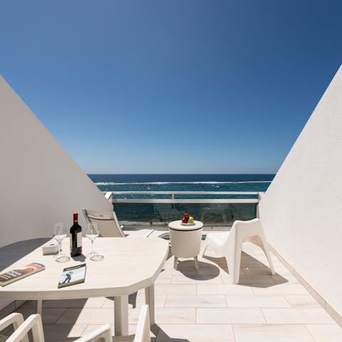 Admire the amazing vistas over the Atlantic and La Canteras Beach