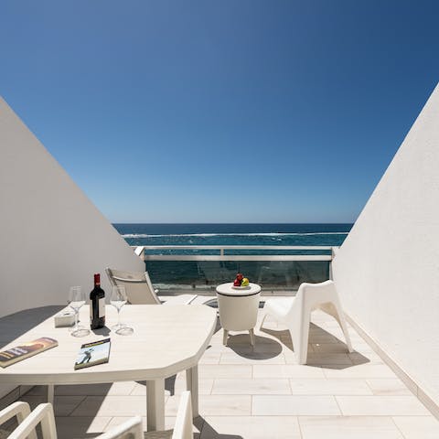 Admire the amazing vistas over the Atlantic and La Canteras Beach