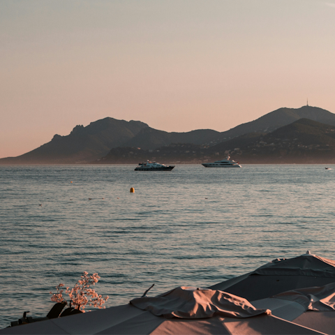 Stroll towards La Croisette for beautiful views