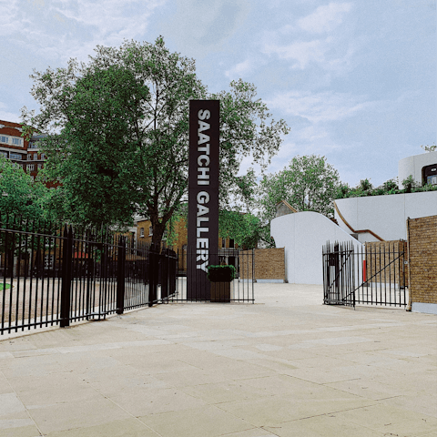 Visit the Saatchi Gallery, a short walk away