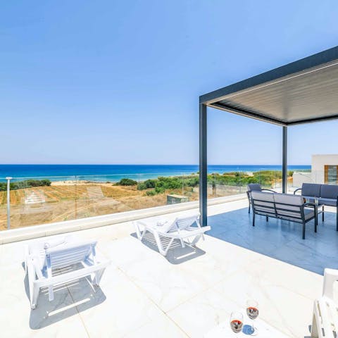 Be inspired by the sea views while relaxing on the terrace