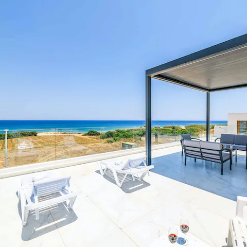 Be inspired by the sea views while relaxing on the terrace