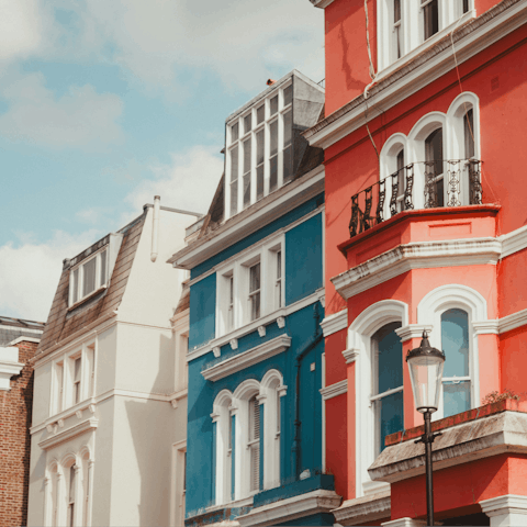 Take a short tube ride to the colourful streets of Notting Hill