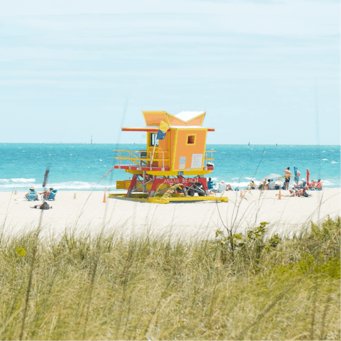 Reach Miami's pristine beaches in minutes