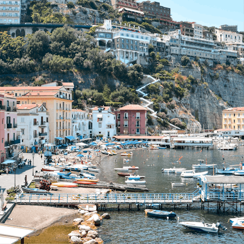 Soak up the bustle of Sorrento's nearby waterfront