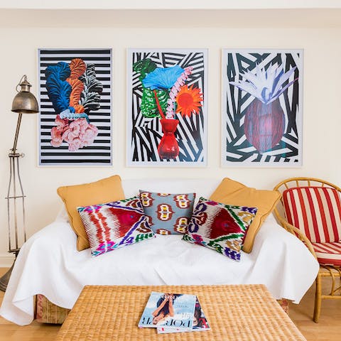 The colourful art prints