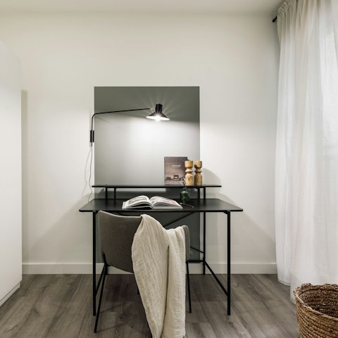 Catch up on work in the handy separate office