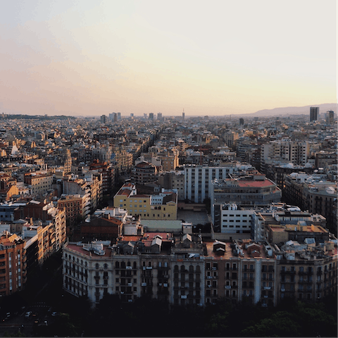 Stay in lively Eixample, right around the corner from bars, eateries and historic sights
