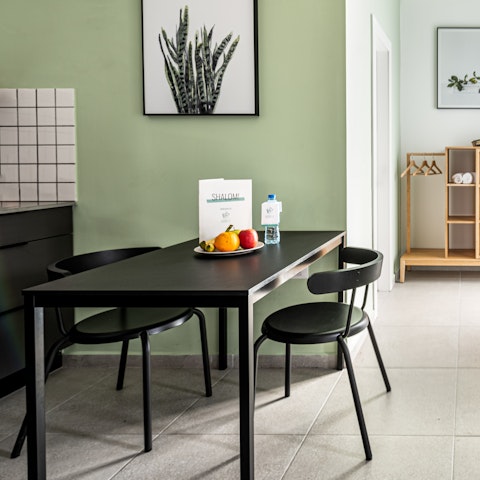 Enjoy your meals or catch up on work at the dining table