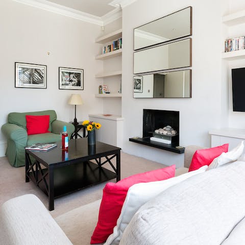 Wind down in the peaceful living area