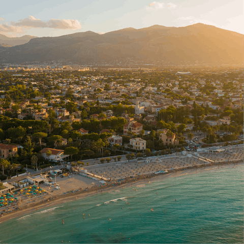 Drive down to the centre of Mondello and try the fantastic local cuisine by the sea