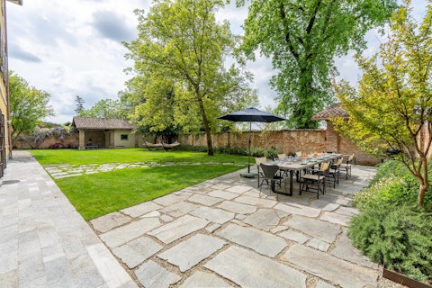 Gather in the peaceful garden for a long alfresco lunch