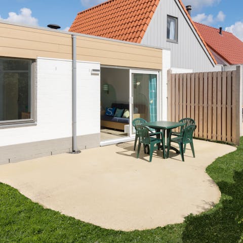 Soak up the sunshine on your private patio