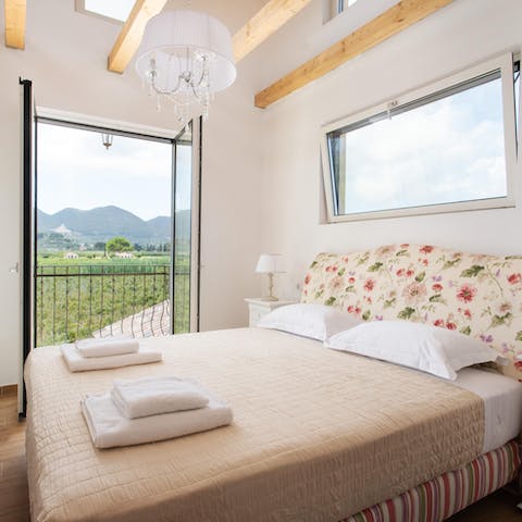 Wake up and step outside to sip your morning coffee in the fresh air