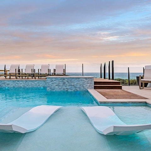 Soak up the sun from the stunning outdoor pool terrace