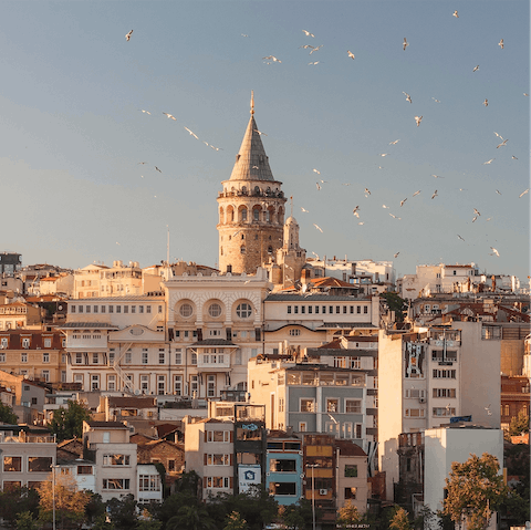 Explore the magical city of Istanbul, full of waterfront cafes, historical sites, bazaars, and more