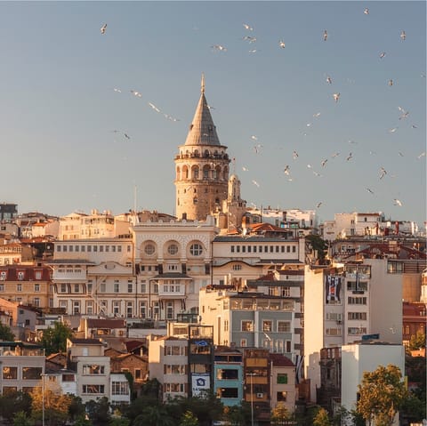 Explore the magical city of Istanbul, full of waterfront cafes, historical sites, bazaars, and more
