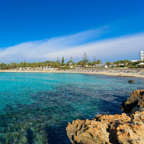 Drink up the sea vistas down at your local beach, just a 400 metre flip-flop away