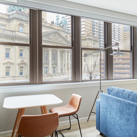Treat your loved ones to a home-cooked meal, while watching over the city