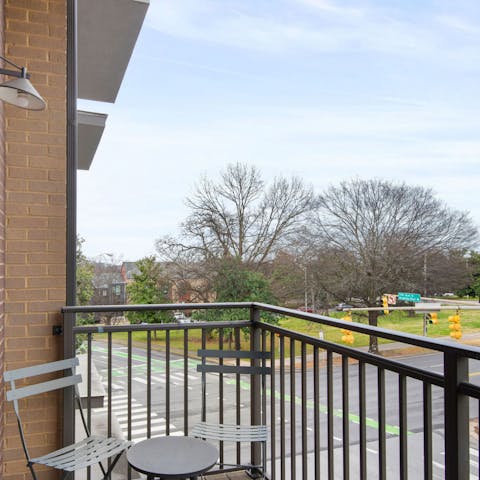 Enjoy a bottle of red on the patio
