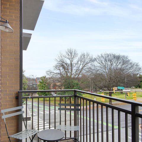 Enjoy a bottle of red on the patio