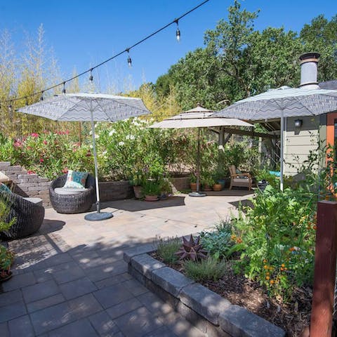 Enjoy the privacy of your own beautiful outdoor spaces, where you can dine, relax and socialise under the lights