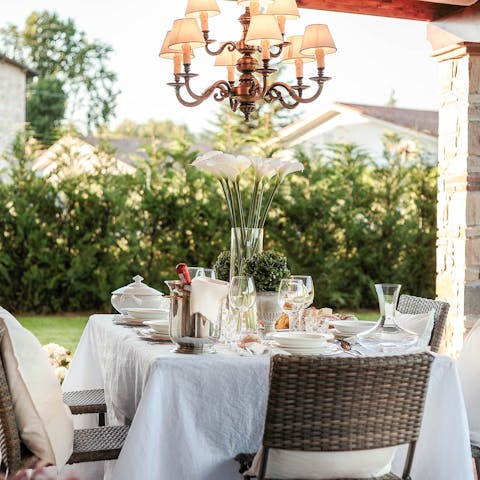 Enjoy alfresco dining out on the terrace