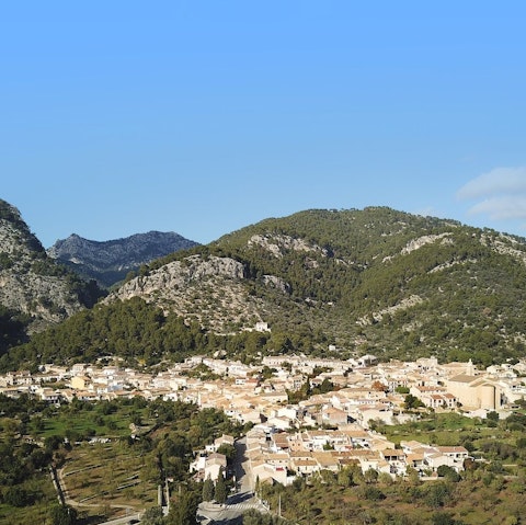 Take a scenic twenty-minute stroll into the village of Caimari