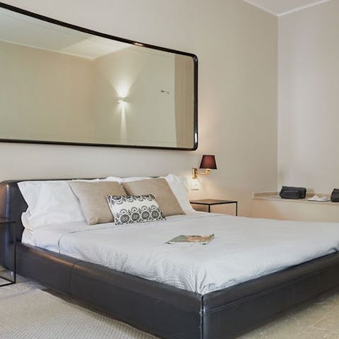 Get a good night's rest in the plush bedrooms