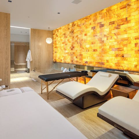 Feel a wonderful sense of wellbeing in the home spa