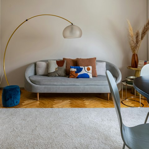 Enjoy magical evenings with aperitifs in the living room