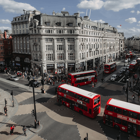 Hop on the train into central London, the station is within walking distance