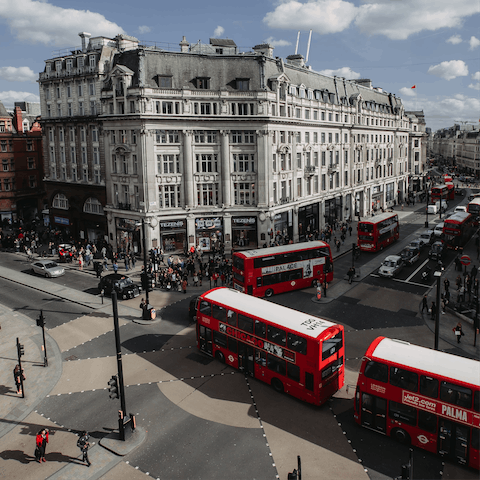 Hop on the train into central London, the station is within walking distance